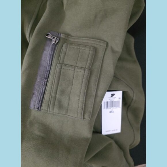 NWT Men's Polo Ralph Lauren Double-Knit Flight Jacket XXL Company Olive - Picture 13 of 14